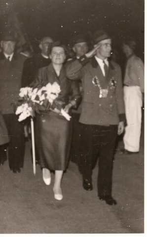 1959 Schützenkönig Jakob Wirtz mit Frau Odilia